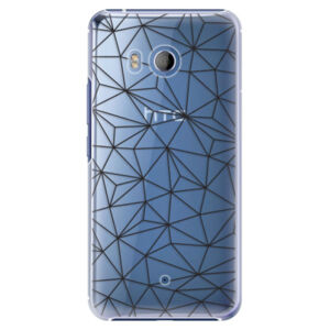 Plastové puzdro iSaprio - Abstract Triangles 03 - black - HTC U11