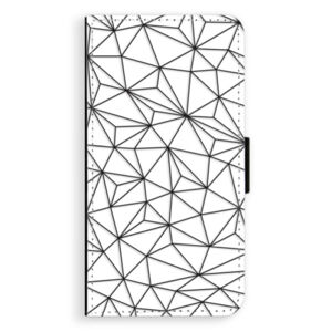 Flipové puzdro iSaprio - Abstract Triangles 03 - black - Sony Xperia XZ