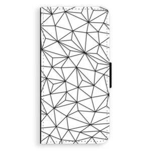 Flipové puzdro iSaprio - Abstract Triangles 03 - black - Huawei Ascend P8
