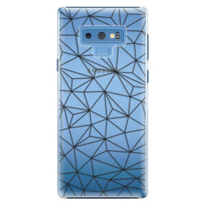 Plastové puzdro iSaprio - Abstract Triangles 03 - black - Samsung Galaxy Note 9