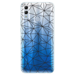Odolné silikonové pouzdro iSaprio - Abstract Triangles 03 - black - Huawei Honor 10 Lite