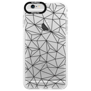 Silikónové púzdro Bumper iSaprio - Abstract Triangles 03 - black - iPhone 6/6S
