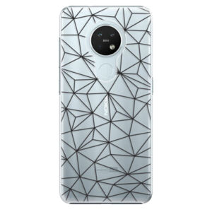 Plastové puzdro iSaprio - Abstract Triangles 03 - black - Nokia 7.2