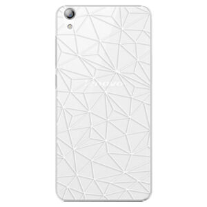 Plastové puzdro iSaprio - Abstract Triangles 03 - white - Lenovo S850