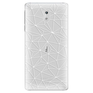 Plastové puzdro iSaprio - Abstract Triangles 03 - white - Nokia 3