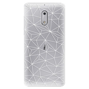 Plastové puzdro iSaprio - Abstract Triangles 03 - white - Nokia 6