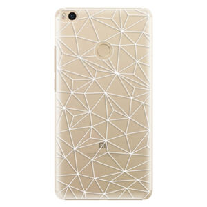 Plastové puzdro iSaprio - Abstract Triangles 03 - white - Xiaomi Mi Max 2