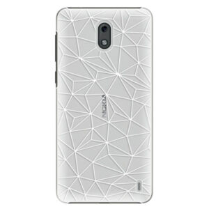 Plastové puzdro iSaprio - Abstract Triangles 03 - white - Nokia 2