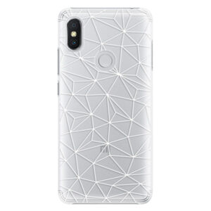 Plastové puzdro iSaprio - Abstract Triangles 03 - white - Xiaomi Redmi S2
