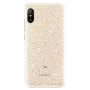 Plastové puzdro iSaprio - Abstract Triangles 03 - white - Xiaomi Mi A2 Lite