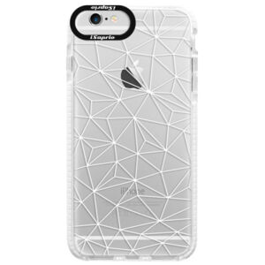 Silikónové púzdro Bumper iSaprio - Abstract Triangles 03 - white - iPhone 6 Plus/6S Plus