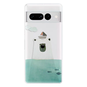 Odolné silikónové puzdro iSaprio - Bear With Boat - Google Pixel 7 Pro 5G