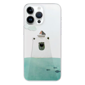 Odolné silikónové puzdro iSaprio - Bear With Boat - iPhone 15 Pro Max