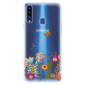 Odolné silikónové puzdro iSaprio - Bee 01 - Samsung Galaxy A20s