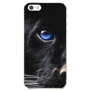Odolné silikónové puzdro iSaprio - Black Puma - iPhone 5/5S/SE