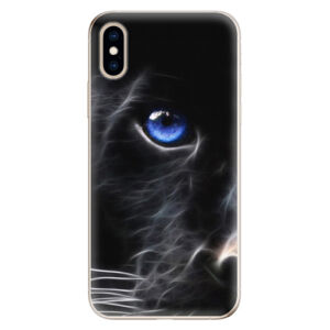 Odolné silikónové puzdro iSaprio - Black Puma - iPhone XS