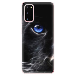 Odolné silikónové puzdro iSaprio - Black Puma - Samsung Galaxy S20