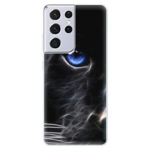 Odolné silikónové puzdro iSaprio - Black Puma - Samsung Galaxy S21 Ultra