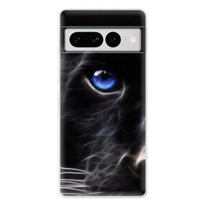 Odolné silikónové puzdro iSaprio - Black Puma - Google Pixel 7 Pro 5G
