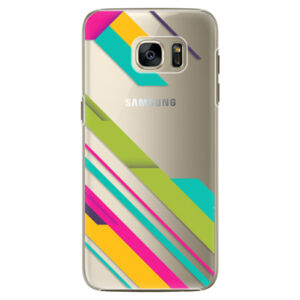 Plastové puzdro iSaprio - Color Stripes 03 - Samsung Galaxy S7