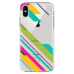 Plastové puzdro iSaprio - Color Stripes 03 - iPhone X
