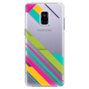 Plastové puzdro iSaprio - Color Stripes 03 - Samsung Galaxy A8+