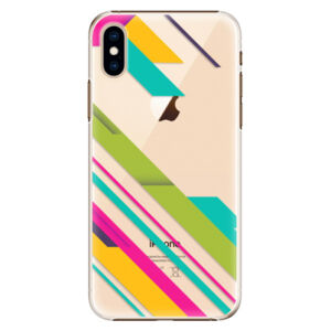 Plastové puzdro iSaprio - Color Stripes 03 - iPhone XS