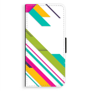 Flipové puzdro iSaprio - Color Stripes 03 - Samsung Galaxy A8 Plus