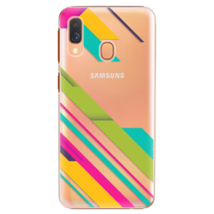 Plastové puzdro iSaprio - Color Stripes 03 - Samsung Galaxy A40