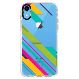 Silikónové púzdro Bumper iSaprio - Color Stripes 03 - iPhone XR