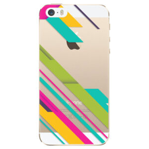 Odolné silikónové puzdro iSaprio - Color Stripes 03 - iPhone 5/5S/SE