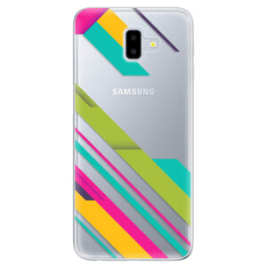 Odolné silikónové puzdro iSaprio - Color Stripes 03 - Samsung Galaxy J6+