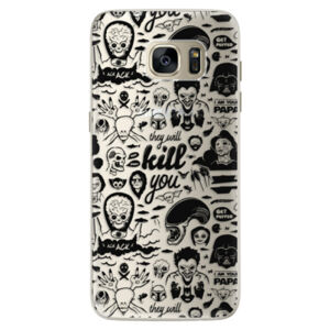 Silikónové puzdro iSaprio - Comics 01 - black - Samsung Galaxy S7