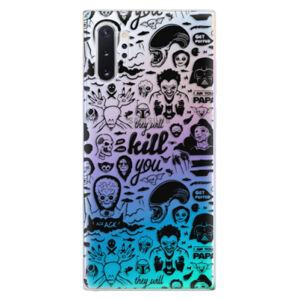 Odolné silikónové puzdro iSaprio - Comics 01 - black - Samsung Galaxy Note 10+