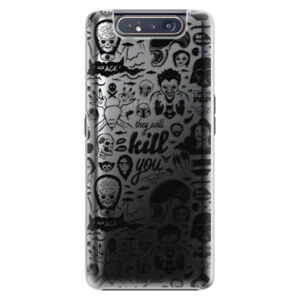 Plastové puzdro iSaprio - Comics 01 - black - Samsung Galaxy A80