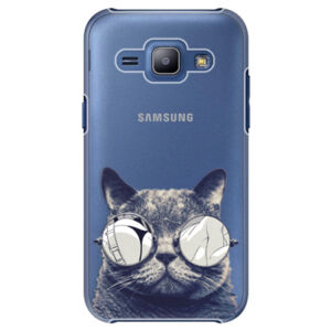 Plastové puzdro iSaprio - Crazy Cat 01 - Samsung Galaxy J1