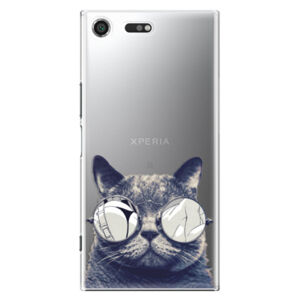 Plastové puzdro iSaprio - Crazy Cat 01 - Sony Xperia XZ Premium