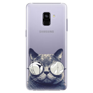 Plastové puzdro iSaprio - Crazy Cat 01 - Samsung Galaxy A8+