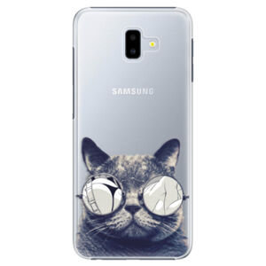 Plastové puzdro iSaprio - Crazy Cat 01 - Samsung Galaxy J6+