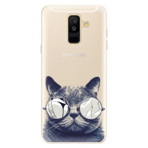 Silikónové puzdro iSaprio - Crazy Cat 01 - Samsung Galaxy A6+