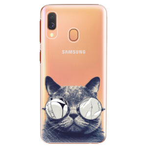 Plastové puzdro iSaprio - Crazy Cat 01 - Samsung Galaxy A40