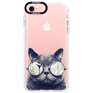 Silikónové púzdro Bumper iSaprio - Crazy Cat 01 - iPhone 7