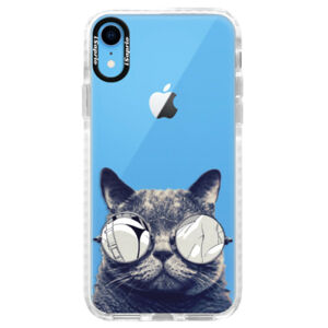Silikónové púzdro Bumper iSaprio - Crazy Cat 01 - iPhone XR
