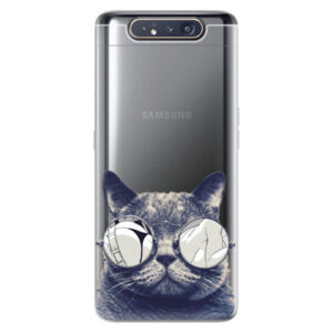 Odolné silikónové puzdro iSaprio - Crazy Cat 01 - Samsung Galaxy A80