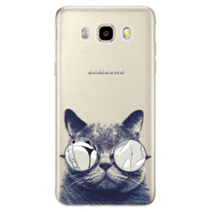 Odolné silikónové puzdro iSaprio - Crazy Cat 01 - Samsung Galaxy J5 2016