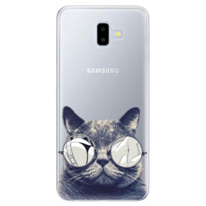 Odolné silikónové puzdro iSaprio - Crazy Cat 01 - Samsung Galaxy J6+