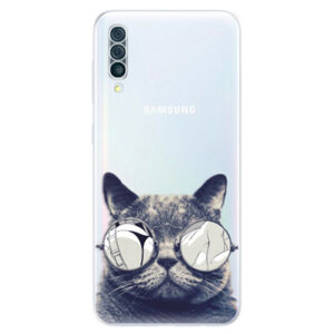 Odolné silikónové puzdro iSaprio - Crazy Cat 01 - Samsung Galaxy A50