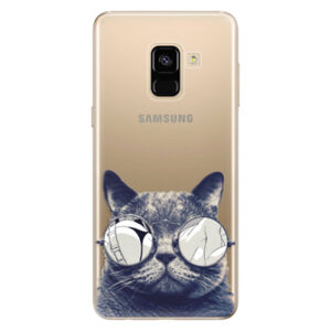 Odolné silikónové puzdro iSaprio - Crazy Cat 01 - Samsung Galaxy A8 2018