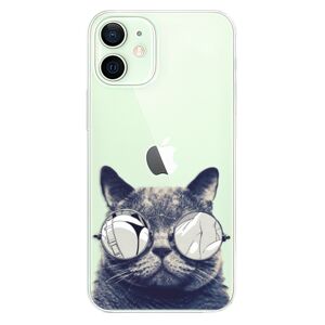 Odolné silikónové puzdro iSaprio - Crazy Cat 01 - iPhone 12 mini