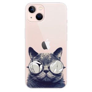 Odolné silikónové puzdro iSaprio - Crazy Cat 01 - iPhone 13